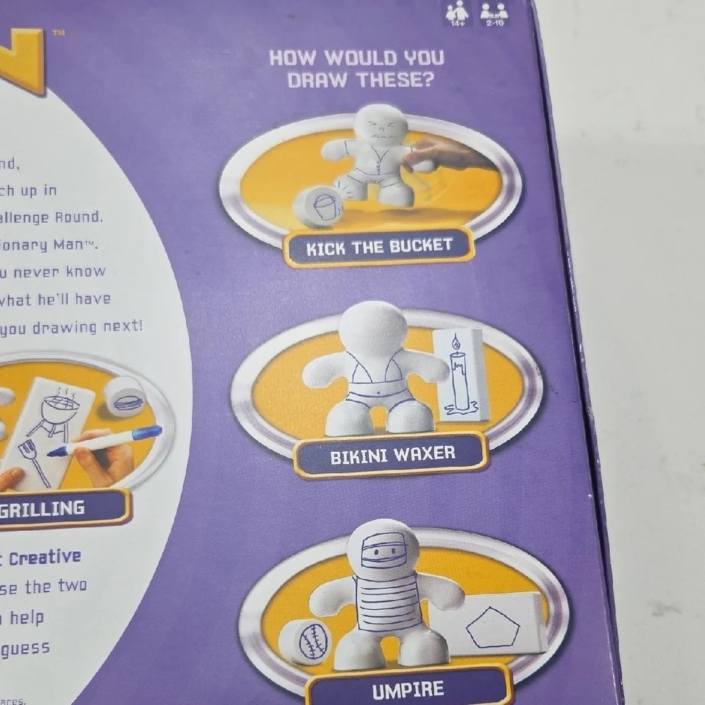 Mattel Electronic Pictionary Man Game - White and Blue New In Original Box